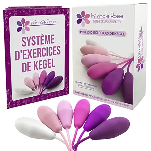 Intimate Rose — Système Progressif 6 Poids de Kegel en Silicone