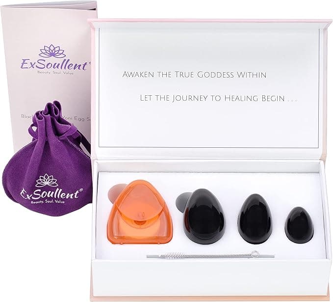 Set d'Œufs Yoni en Quartz Rose Certifiés GIA ExSoullent – eCours Inclus